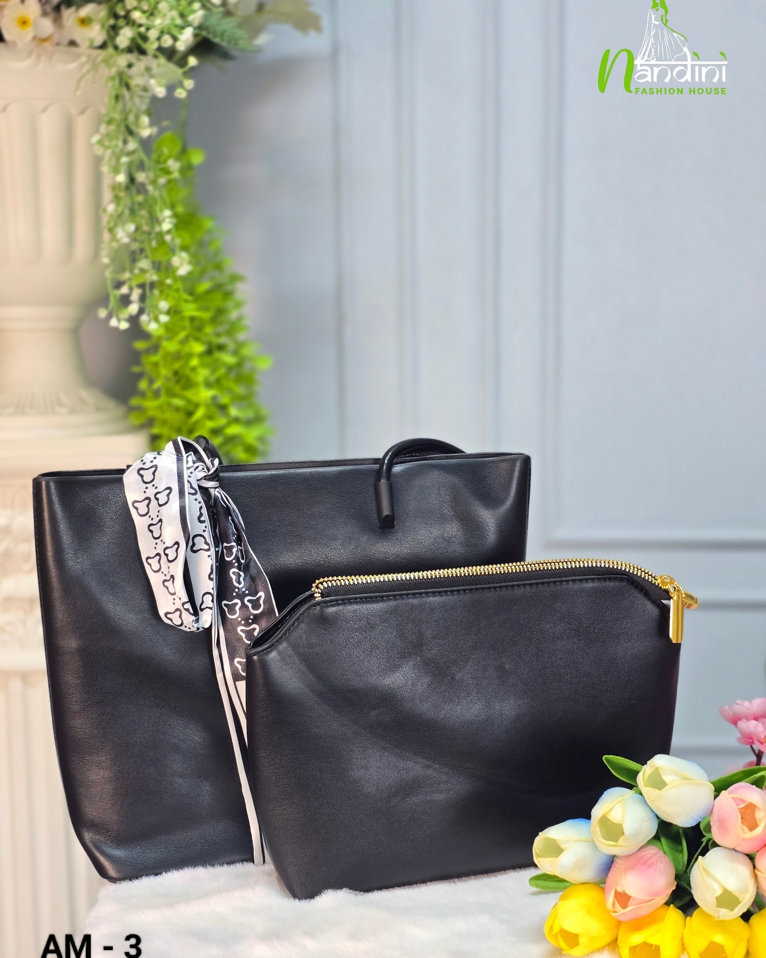 Classic Tote with Matching Pouch