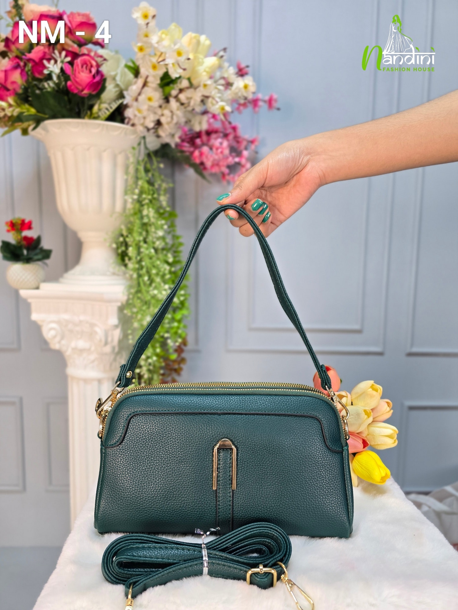 Pebbled Leather Crossbody Bag
