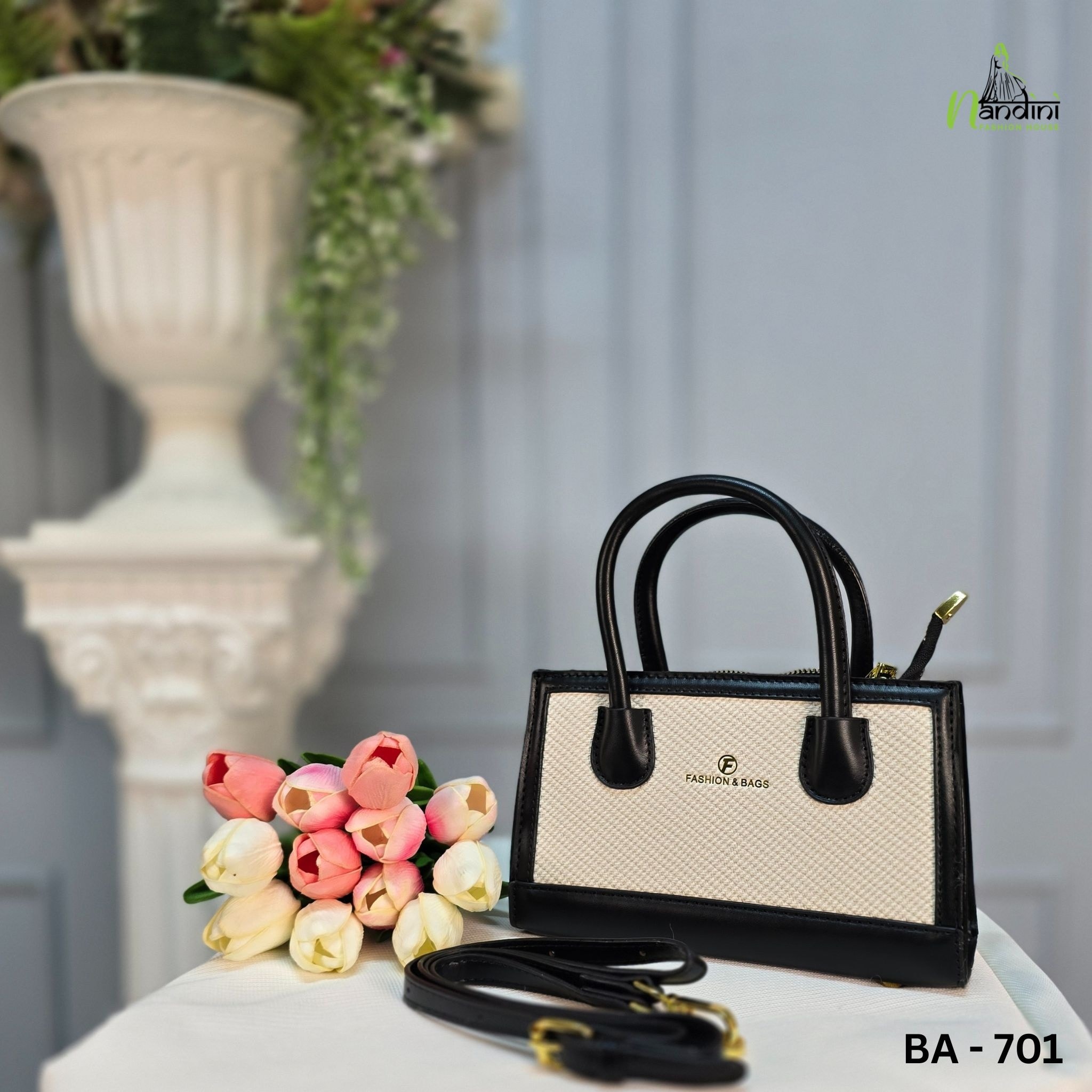 Color block Top Handle Crossbody Bag