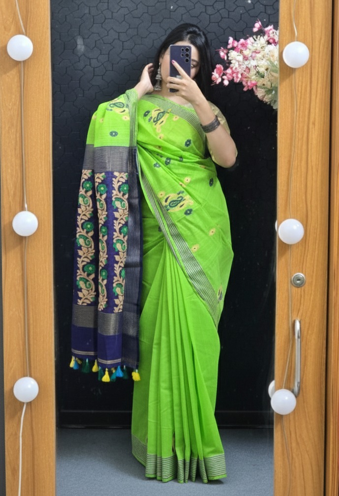 Tangail  Khaddi Cotton Saree
