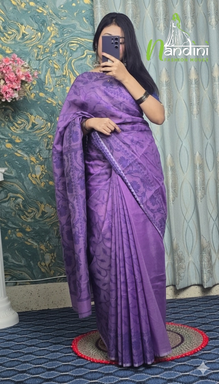 Halfsilk Jamdani Saree