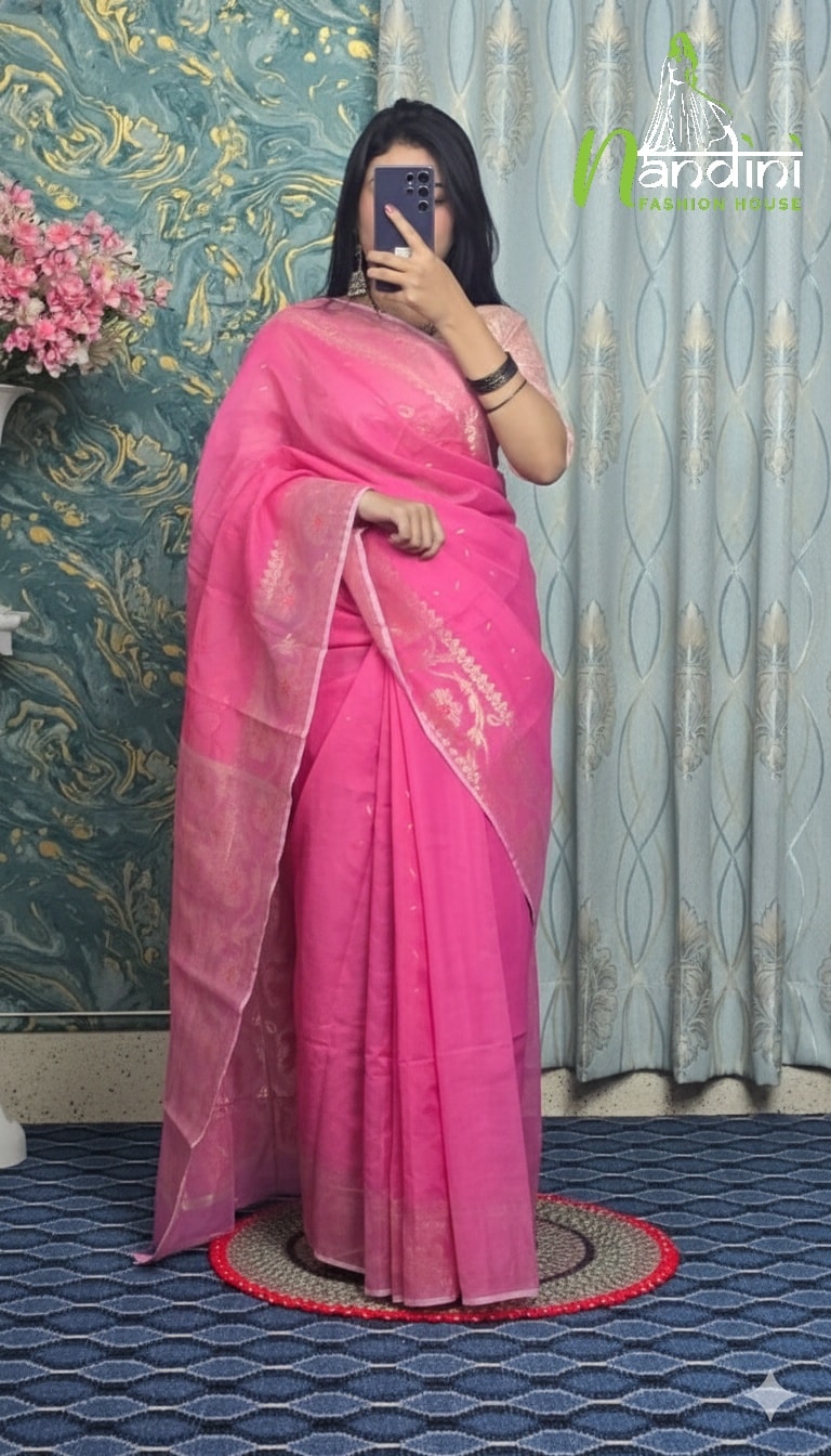Halfsilk Jamdani Saree