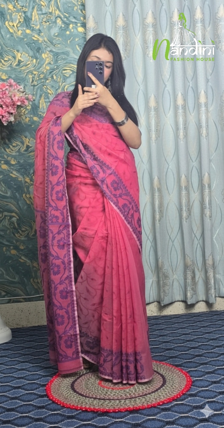 Halfsilk Jamdani Saree