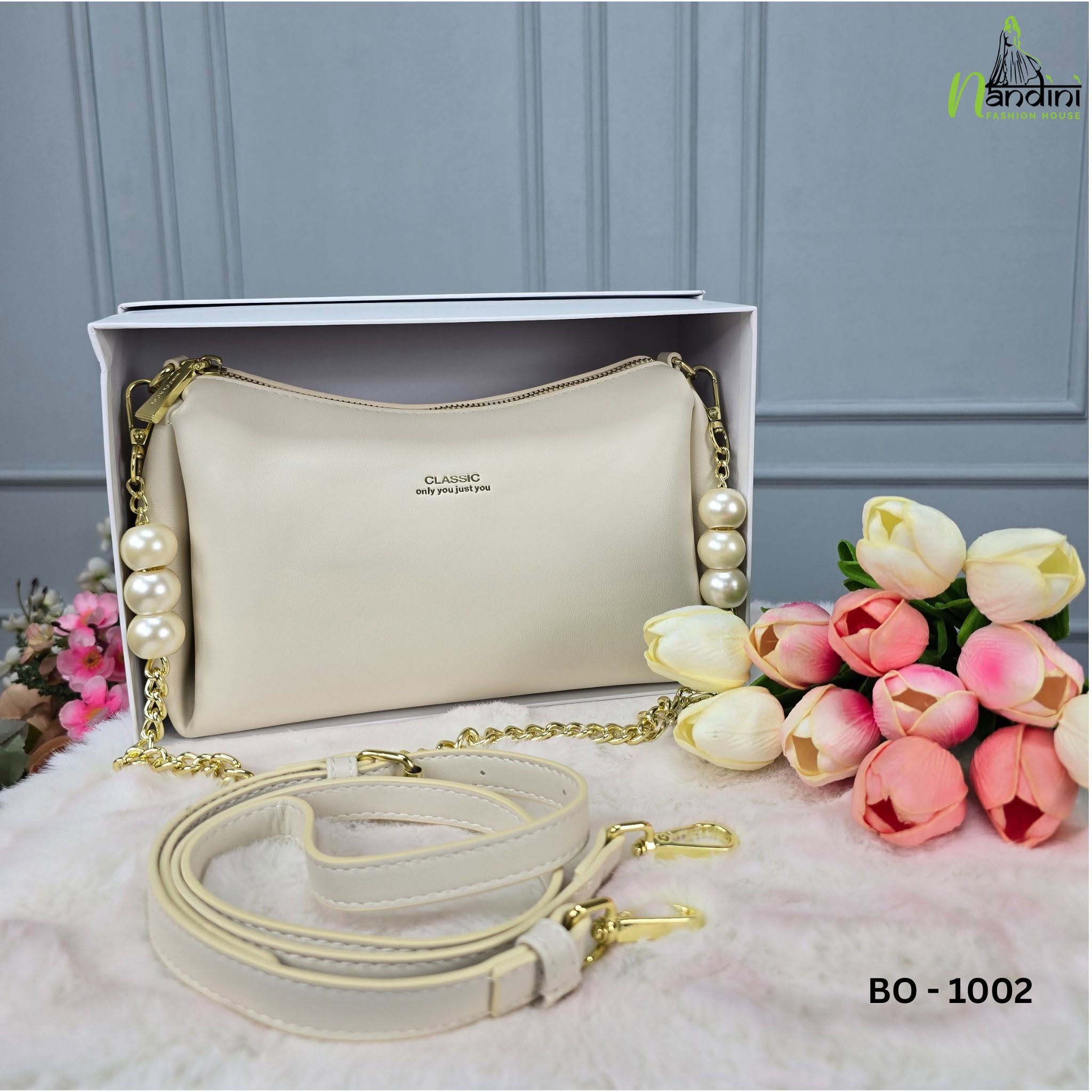 Lavender Pearl  Classic Satchel