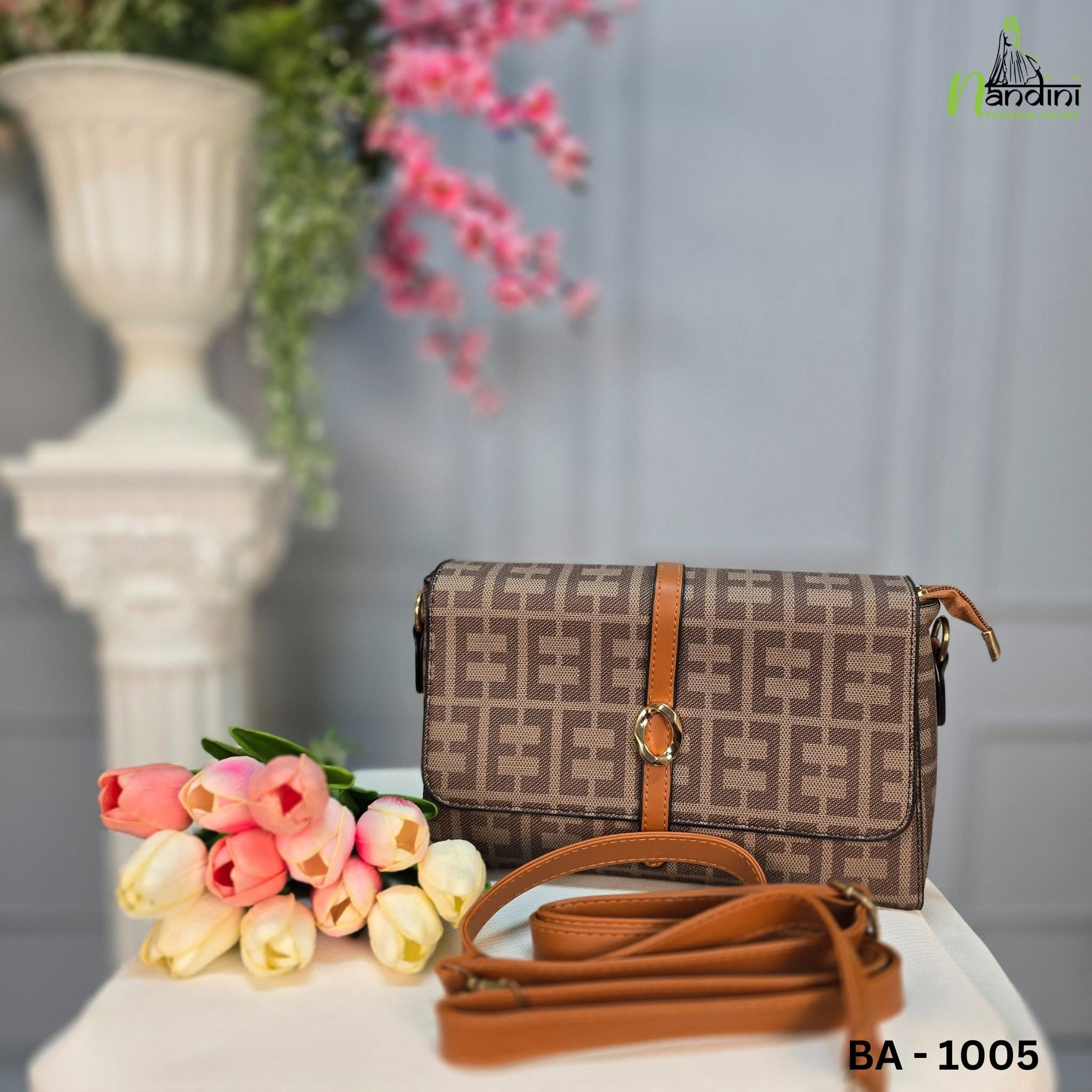 Monogram Elegance Flap Bag