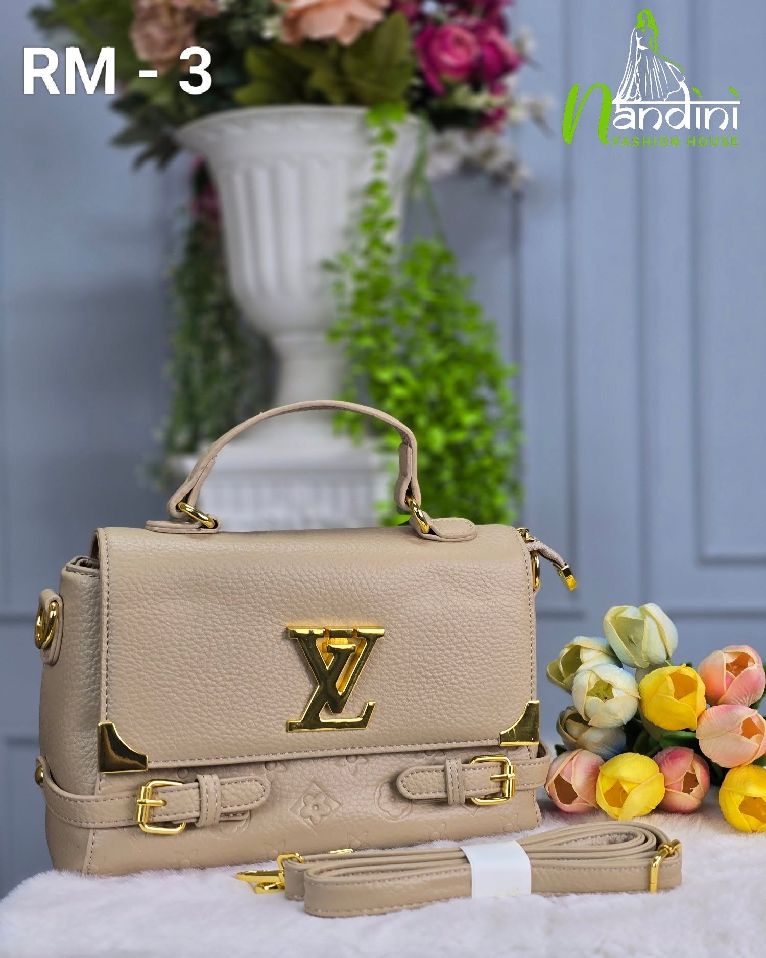 Buckle Signature Satchel