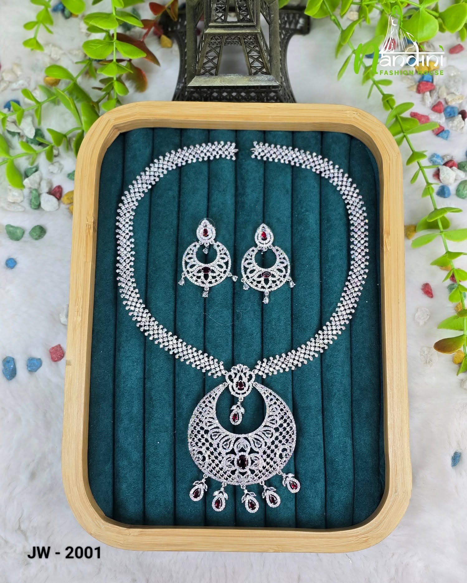 Ruby Necklace Set